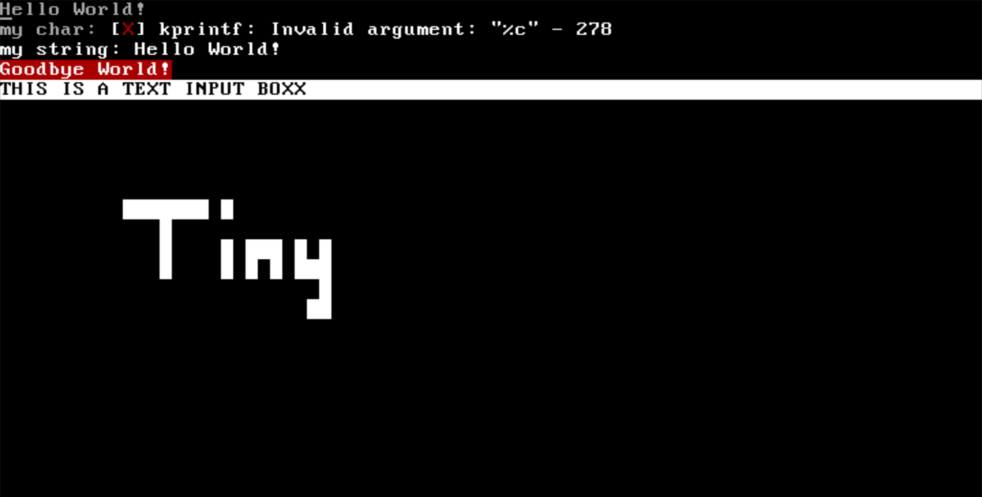 GitHub - TinyKern/TinyKernel: Tiny Kernel is a work in progress